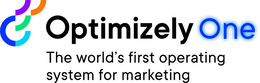 OPTIMIZELY ONE THE WORLD'S FIRST OPERATING SYSTEM FOR MARKETING logo