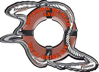 OPTIMUM HEALTH AND WELL-BEING, INC. EDUCATION NUTRITION COUNSELING FITNESS logo