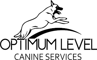 OPTIMUM LEVEL CANINE SERVICES logo