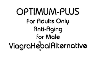 OPTIMUS-PLUS FOR ADULTS ONLY ANTI-AGINGFOR MALE VIAGRAHERBALALTERNATIVE logo