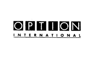 OPTION INTERNATIONAL logo