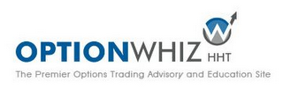 OPTIONWHIZ W HHT THE PREMIER OPTIONS TRADING ADVISORY AND EDUCATION SITE logo