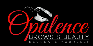 OPULENCE BROWS & BEAUTY RECREATE YOURSELF logo