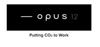OPUS 12 PUTTING CO2 TO WORK logo
