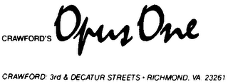 "OPUS ONE" logo