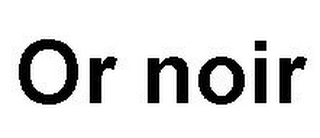OR NOIR logo