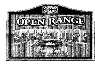 OR OPEN RANGE STEAKHOUSE & B-B-Q logo