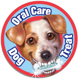 ORAL CARE DOG TREAT WHITE BITES logo