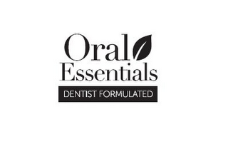 ORAL ESSENTIALS DENTIST FORMULATED logo