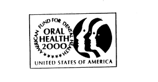 ORAL HEALTH 2000 AMERICAN FUND FOR DENTAL HEALTH UNITED STATES OF AMERICA logo