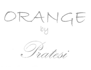 ORANGE BY PRATESI logo