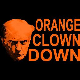 ORANGE CLOWN DOWN logo