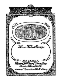 ORANGE CURACAO MADE AND BOTTLED BY HIRAMWALKER & SONS, INC. DISTRIBUTORS OF "CANADIAN CLUB" WHISKEY PEORIA, ILLINOIS U.S.S. HIRAM WALKER'S CURACAO logo