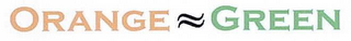 ORANGE GREEN logo