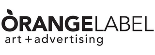 ORANGE LABEL ART + ADVERTISING logo
