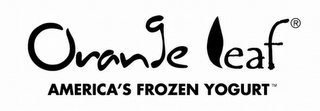 ORANGE LEAF AMERICA'S FROZEN YOGURT logo