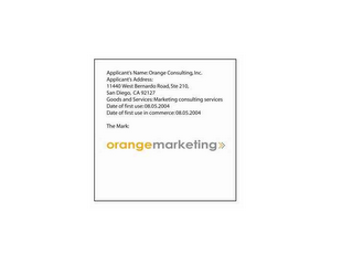 ORANGE MARKETING logo
