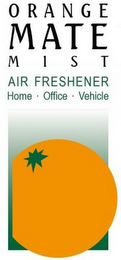 ORANGE MATE MIST AIR FRESHENER HOME OFFICE VEHICLE logo