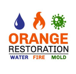 ORANGE RESTORATION WATER FIRE MOLD logo