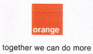 ORANGE TOGETHER WE CAN DO MORE logo