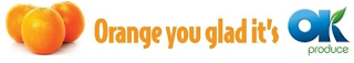ORANGE YOU GLAD IT'S OK PRODUCE logo