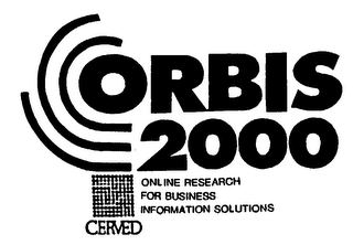 ORBIS 2000 ON LINE RESEARCH FOR BUSINESS INFORMATION SOLUTIONS CERVED logo