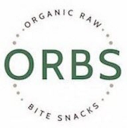 ORBS ORGANIC RAW BITE SNACKS logo