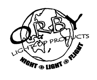 ORBY LIGHT-UP PRODUCTS NIGHT- LIGHT- FLIGHT logo