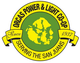 ORCAS POWER & LIGHT CO-OP SERVING THE SAN JUANS SINCE 1937 logo