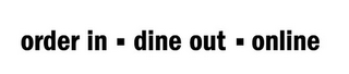 ORDER IN DINE OUT ONLINE logo