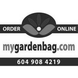 ORDER ONLINE MYGARDENBAG.COM 604 908 4219 logo