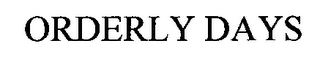ORDERLY DAYS logo