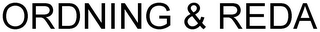 ORDNING & REDA logo