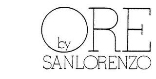 ORE BY SANLORENZO logo