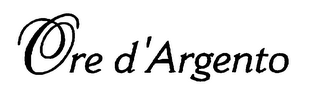 ORE D'ARGENTO logo