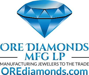 ORE DIAMONDS MFG LP MANUFACTURING JEWELERS TO THE TRADE OREDIAMONDS.COM logo