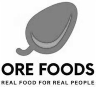 ORE FOODS REAL FOOD REAL PEOPLE logo