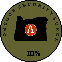 OREGON SECURITY FORCE III% logo