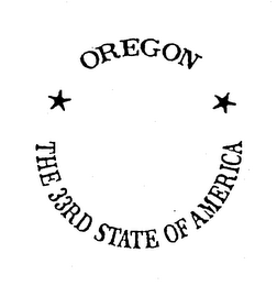 OREGON THE 33RD STATE OF AMERICA logo