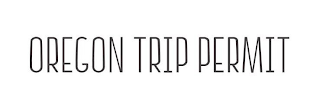 OREGON TRIP PERMIT logo