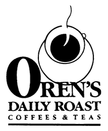 OREN'S DAILY ROAST C O F F E E S & T E A S logo