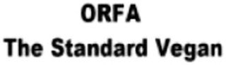 ORFA THE STANDARD VEGAN logo