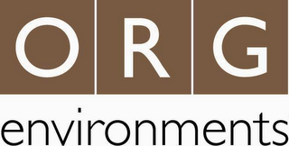 ORG ENVIRONMENTS logo