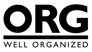 ORG WELL ORGANIZED logo