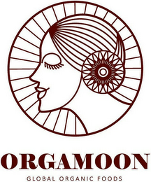 ORGAMOON GLOBAL ORGANIC FOODS logo