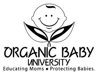 ORGANIC BABY UNIVERSITY EDUCATING MOMS · PROTECTING BABIES. logo