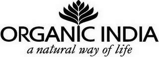 ORGANIC INDIA A NATURAL WAY OF LIFE logo
