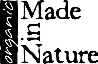 ORGANIC MADE IN NATURE logo