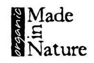 ORGANIC MADE IN NATURE logo