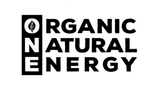 ORGANIC NATURAL ENERGY logo